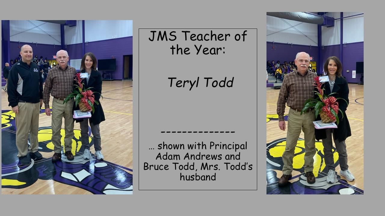 JMS Teacher of the Year